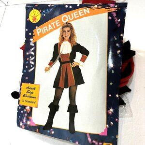 Rubie’s Pirate Queen Dress & Boot Covers Costume NWT NOS